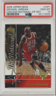 2005 Upper Deck UD Chicago National VIP Set VIP1 Michael Jordan Chicago Bulls PSA 10 Gem Mint