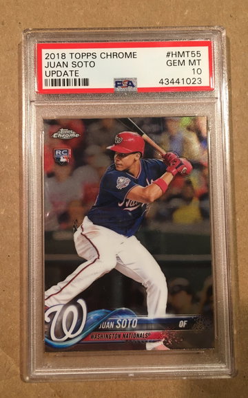 Juan Soto Topps Chrome Update Rookie PSA 10