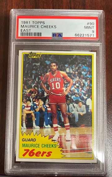 1981 Topps Maurice Cheeks PSA 9