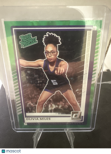 2025-26 Panini Donruss Olivia Miles #89 Holo Green Laser