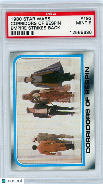 1980 Star Wars Empire Strikes Back Corridors Of Bespin #193 PSA 9