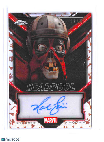 2025 Topps Deadpool Headpool DOGPOOL Auto Nathan Fillion TC-NF Certified Autograph Trading Card