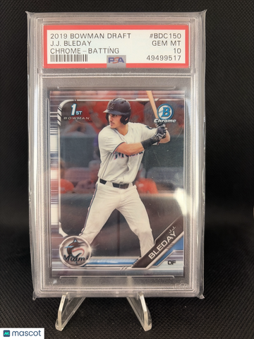 2019 Bowman Draft J. J. Bleday Chrome Batting PSA 10