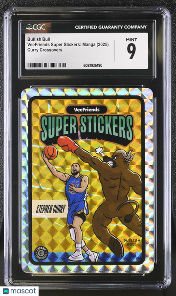 2025 Veefriends Super Stickers: Manga Bullish Bull Curry Crossovers CGC 9
