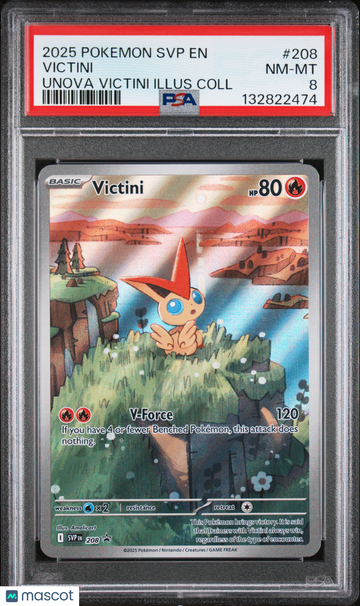 2025 Pokemon SVP EN-SV Black Star Promo Victini Unova Victini Illus Coll PSA 8 #208