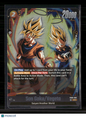2024 Dragon Ball Super Fusion World Awakened Pulse Son Goku Vegeta Holo SR Super Rare