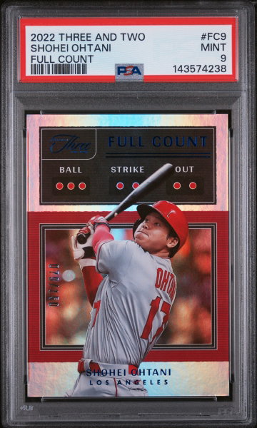 2022 Panini Three and Two Full Count Shohei Ohtani #FC9 /150 PSA 9