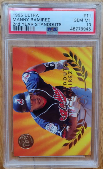 1995 Ultra Manny Ramirez 2nd Year Standout Medallion PSA 10
