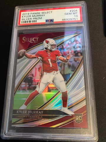 2919 Select Kyler Murray Silver Prizm PSA 10 