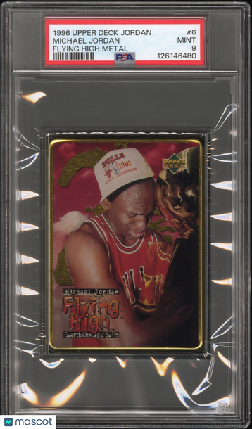 1996 Upper Deck Jordan Flying High Metal Michael Jordan #6 PSA 9