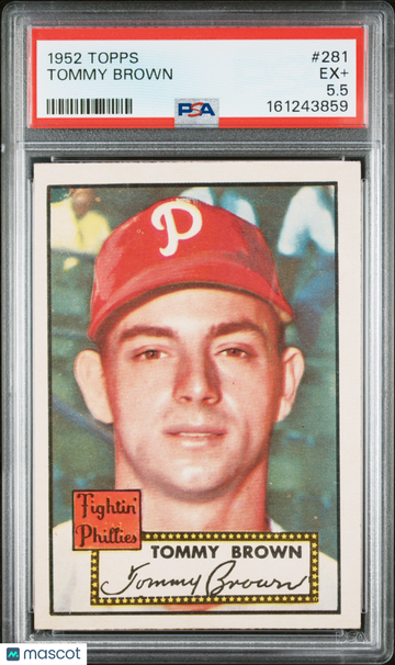1952 Topps Tommy Brown #281 PSA 5.5