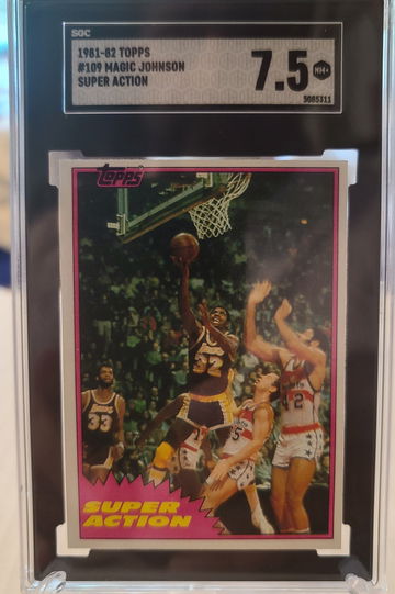 1981-82 Topps Magic Johnson SGC 7.5