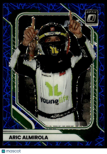 2026 Donruss Aric Almirola #84 Optic Blue Velocity