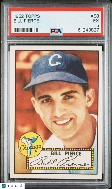 1952 Topps Bill Pierce #98 PSA 5