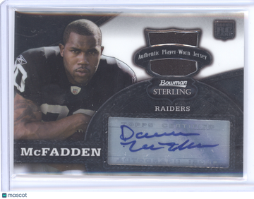 2008 Bowman Sterling Darren McFadden #151 RC Authentic Player-Worn Jersey