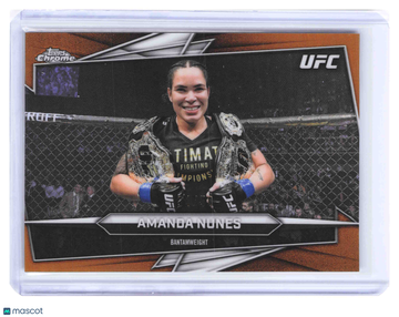 2026 Topps Chrome UFC Amanda Nunes #195 GOLD /50 Short Print HOF Parallel/Variety Low Pop