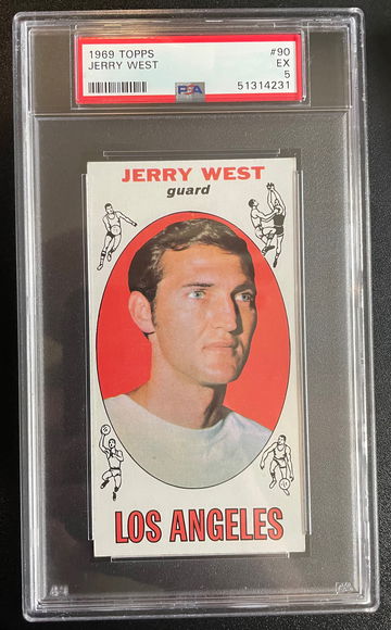 1969 Topps #90 Jerry West PSA 5