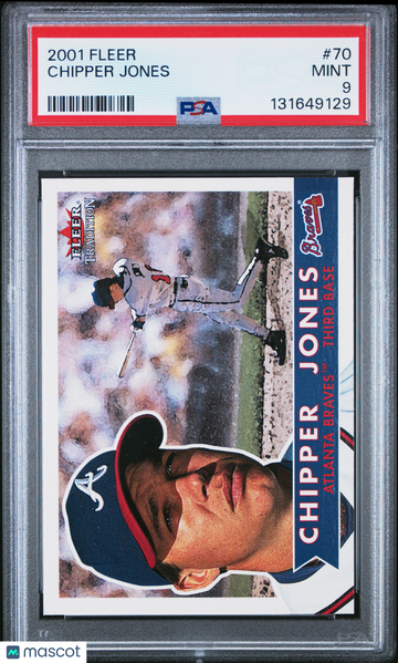 2001 Fleer Chipper Jones #70 PSA 9