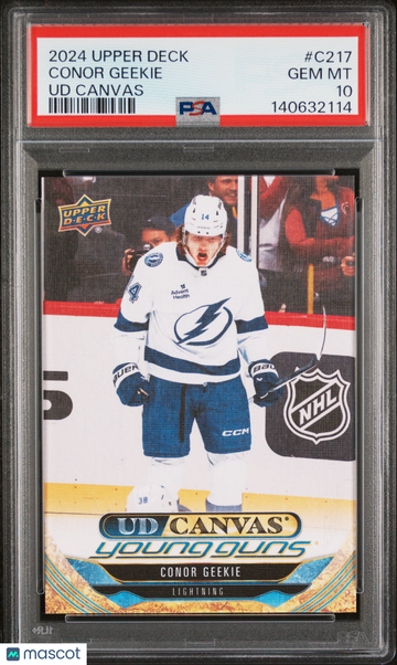 2024-25 Upper Deck UD Canvas Conor Geekie #C217 Young Guns Rookie PSA 10