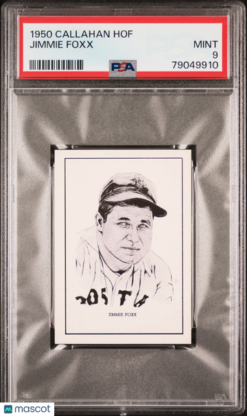 1950-56 Callahan Hall Of Fame Jimmie Foxx PSA 9