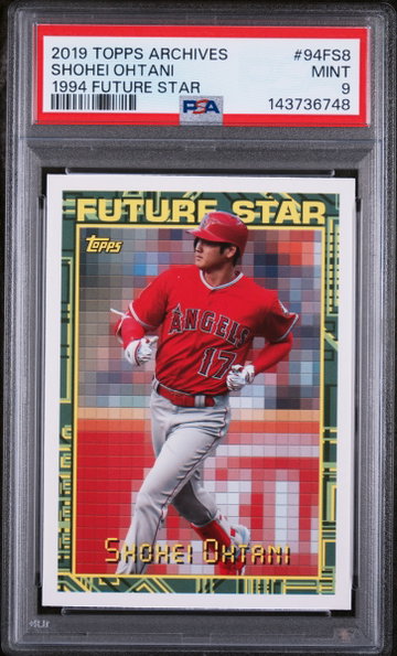 2019 Topps Archives '94 Future Stars Shohei Ohtani #94FS8 PSA 9