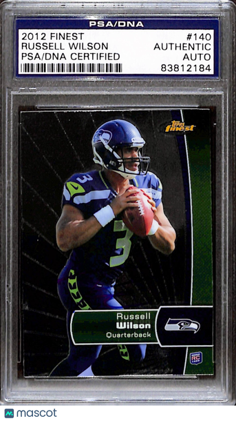 2012 Topps Finest Russell Wilson #140 Rookie