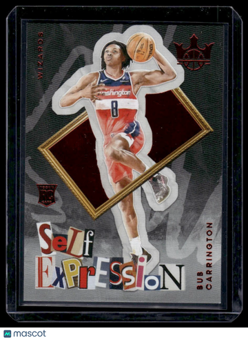 2024-25 Panini Court Kings Bub Carrington #17 Self Expression Ruby SN