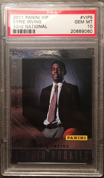 2011 Panini VIP Kyrie Irving PSA 10 Rookie Card