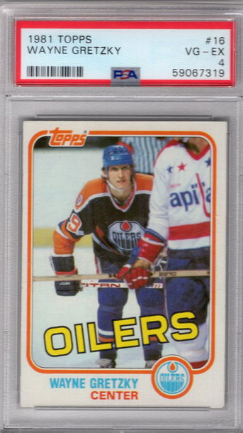 1981 Topps Wayne Gretzky Oilers PSA 4