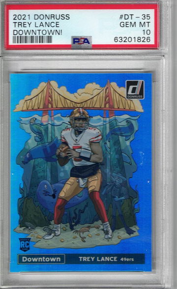 2021 Donruss Trey Lance Downtown PSA 10 Gem Mint