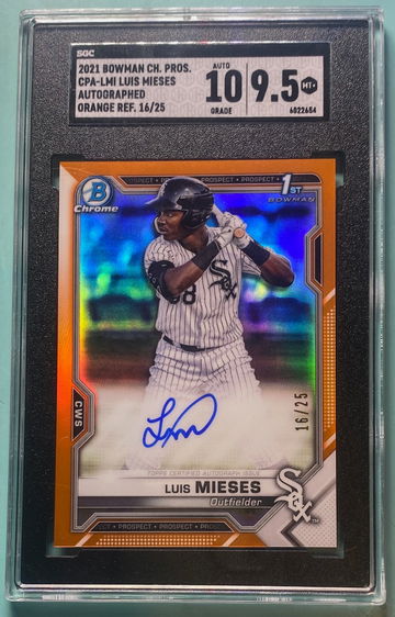 2021 Bowman Chrome Luis Mieses Auto /25