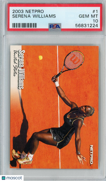 2003 Netpro Serena Williams #1 PSA 10