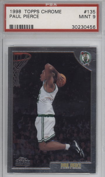 Paul Pierce Topps Chrome PSA 9 #135
