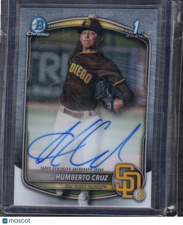 2025 Bowman Humberto Cruz #CPA-HC Chrome Prospects Autographs AU
