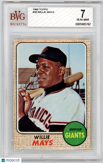 1968 Topps Willie Mays #50 BVG 7
