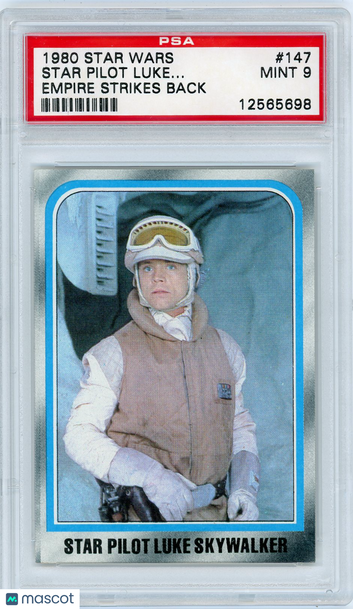 1980 Star Wars Empire Strikes Back Star Pilot Luke.. . #147 PSA 9