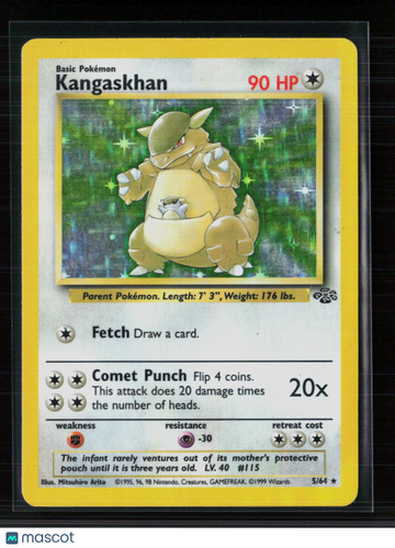 Pokemon 1999 Jungle Kangaskhan #5/64