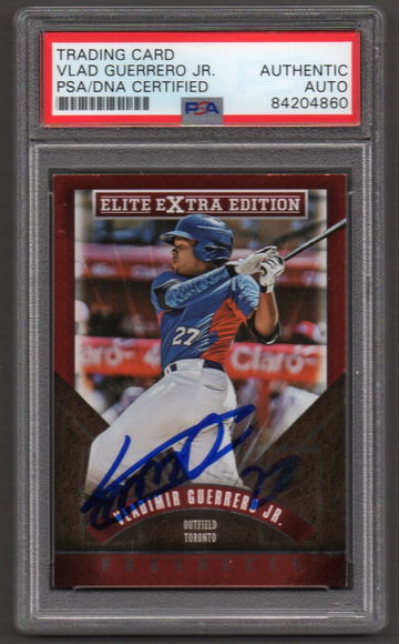Vladimir Guerrero Jr. Signed Autographed 2015 Elite #169 RC PSA DNA COA