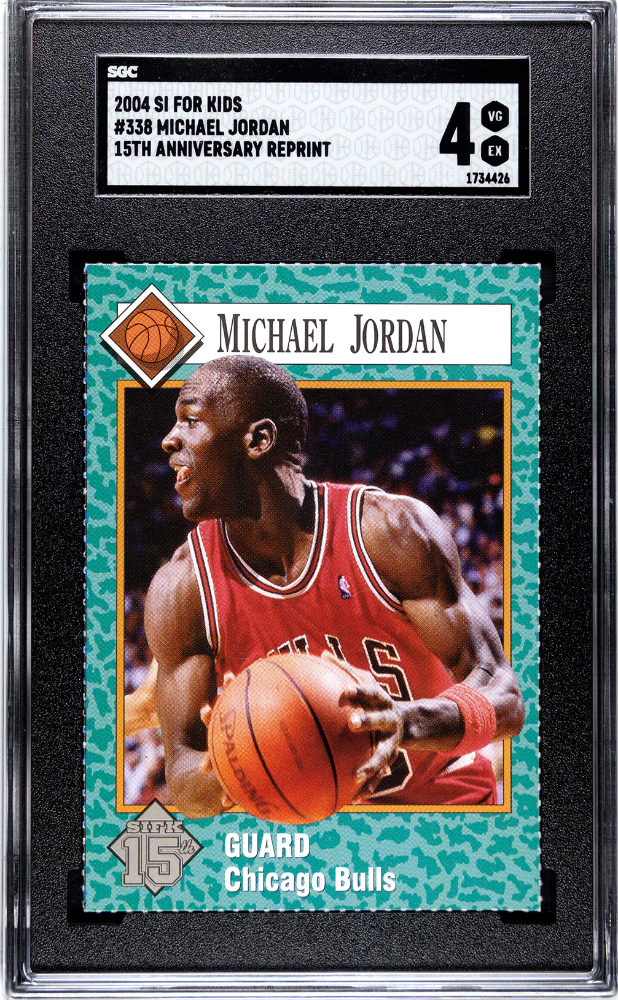 2004 SI For Kids Michael Jordan #338 15th Anniversary Reprint SGC 4