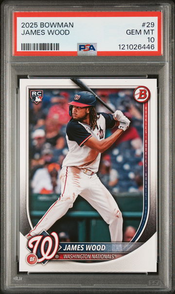 2025 Topps Bowman James Wood #29 RC PSA 10