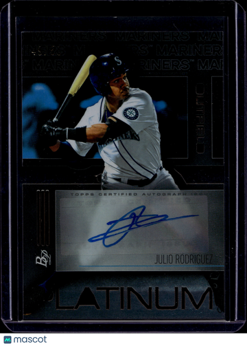2020 Bowman Platinum Julio Rodriguez #PCA-JR Autograph