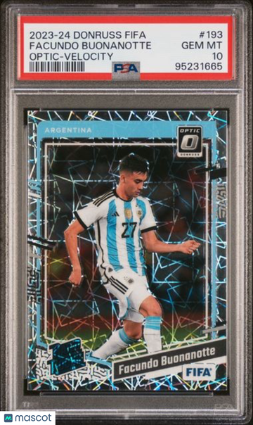 2023-24 Panini Donruss FIFA Facundo Buonanotte #193 Optic Velocity PSA 10