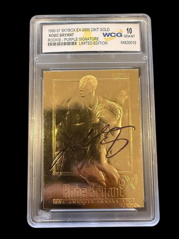 1996 Skybox | Rookie Kobe Bryant | 23KT Gold | Auto | WCG 10