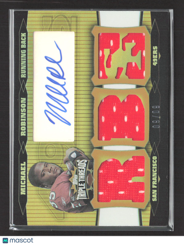 2006 Topps Triple Threads Michael Robinson #TTRA-131 Gold /60 Jersey Relic