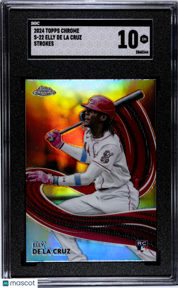 2024 Topps Chrome Elly De La Cruz #S-22 Strokes SGC 10