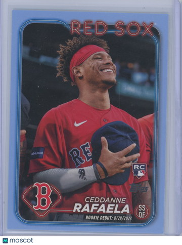 2024 Topps Update Ceddanne Rafaela #US110 Father's Day Powder Blue /50 RC