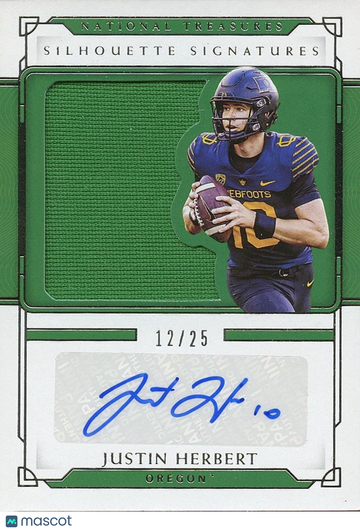 2021 Justin Herbert Patch Panini Authentic