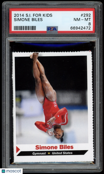 2014 S.I. For Kids Simone Biles #292 PSA 8