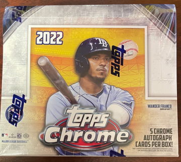 2022 TOPPS CHROME JUMBO BASEBALL BOX 5 AUTOS