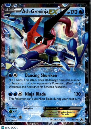2016 XY Ash-Greninja EX Holo Black Star Promo FA #XY133